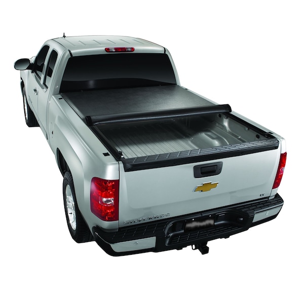TONNO SOFT ROLLING Soft Roll-Up; Lockable; Black Vinyl With Aluminum Rails